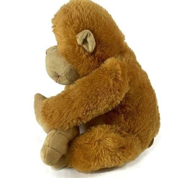 Ape Over You Monkey Plush With 2 Dimensional Sad Eyes Brown 18"  Tall - Picture 5 of 6